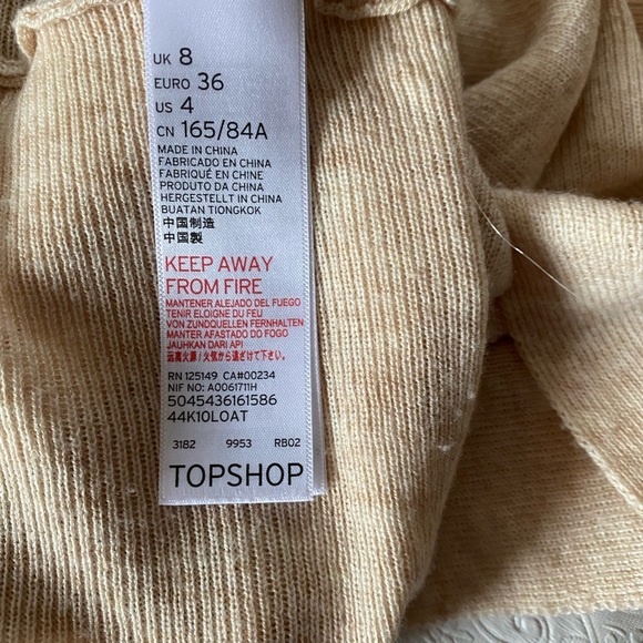 MATERNITY Top by TOPSHOP Sz Eur 36 Us 4 - Picture 11 of 13